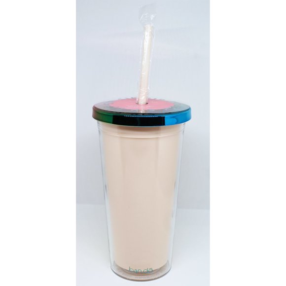 NWT Ban.do sip sip tumbler with straw- OPTIMISM - Picture 4 of 6